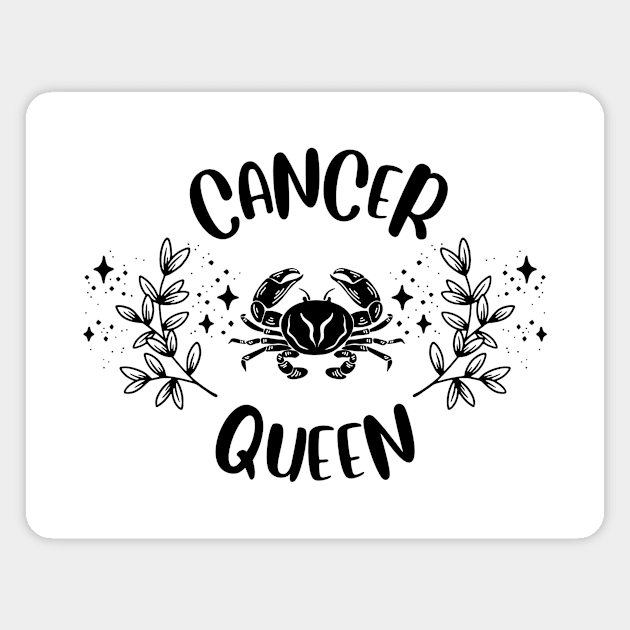 Cancer Queen Magnet by teresawingarts